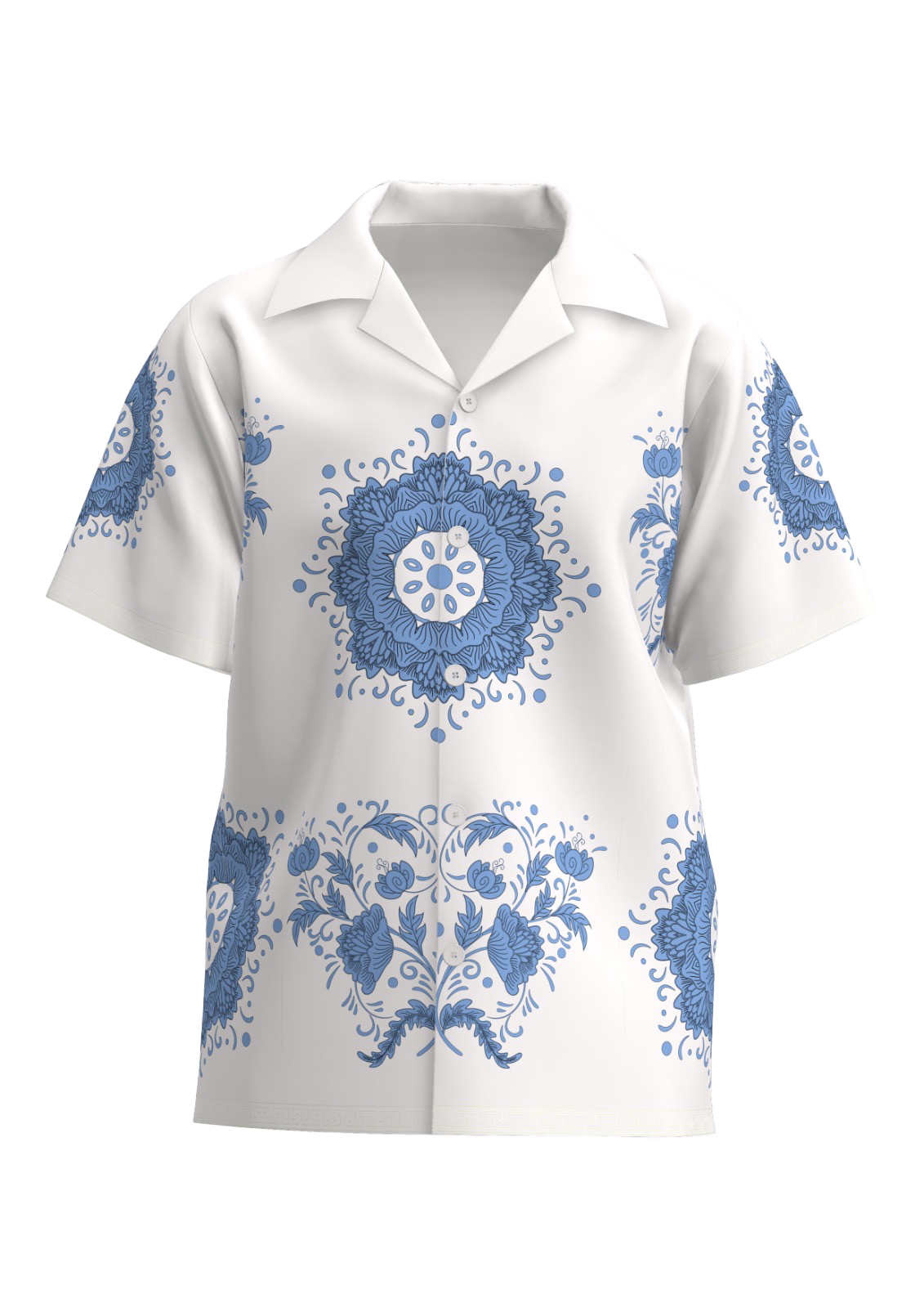 White blue - Satin shirt