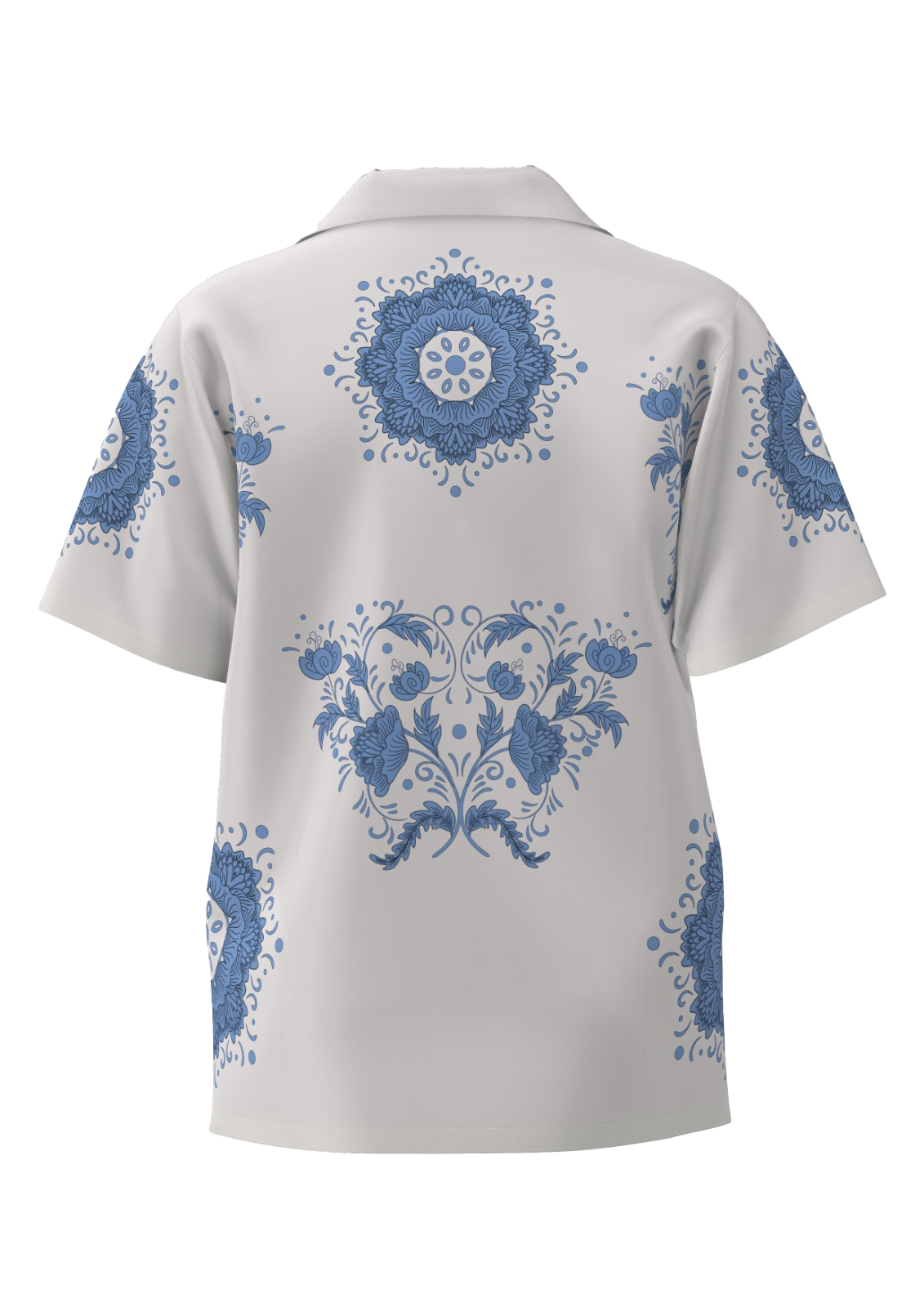 White blue - Satin shirt